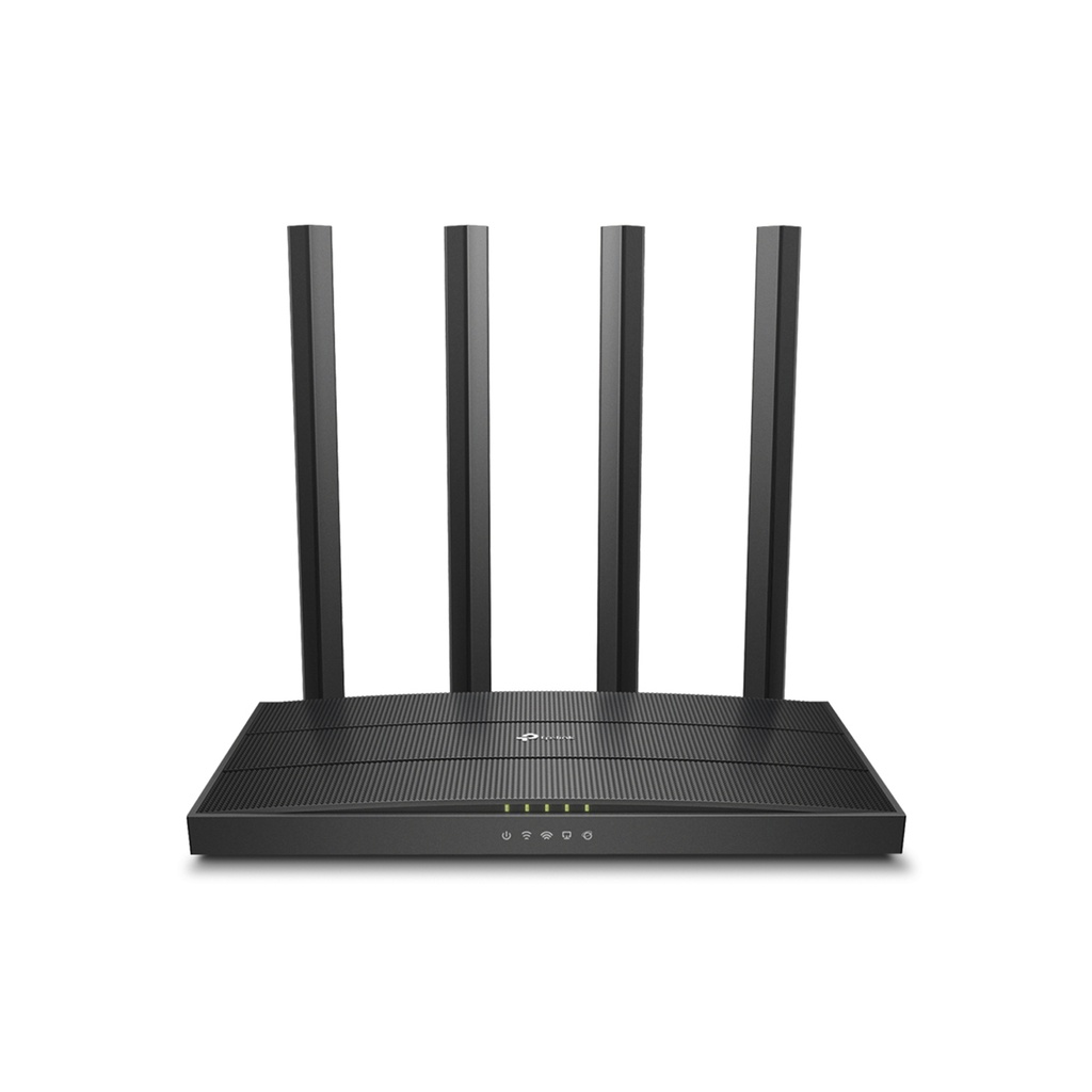 RouterWi-Fi de doble banda AC1900 600 Mbps a 2,4 GHz + 1300 Mbps a 5 GHz, 4 antenas, 1 puerto WAN Gigabit + 4 puertos LAN Gigabit, marca TP-Link