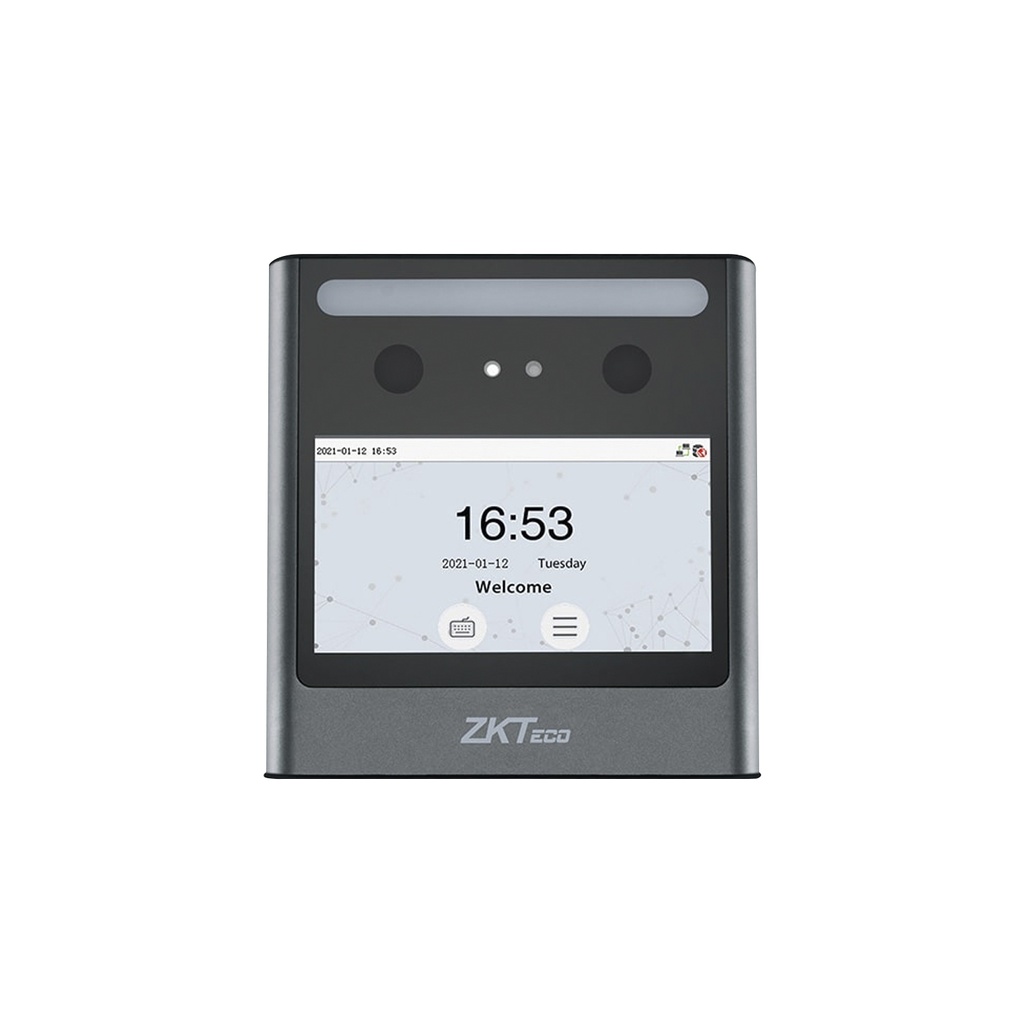 Biométrico híbrido basado en Linux, Terminal de control de tiempo y asistencia y acceso con reconocimiento facial de luz visible, TCP/IP,USB Host Marca ZKTeco.