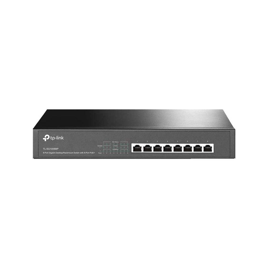 Switch de 8 puertos Gigabit con PoE + para escritorio / montaje en rack, marca TP-Link