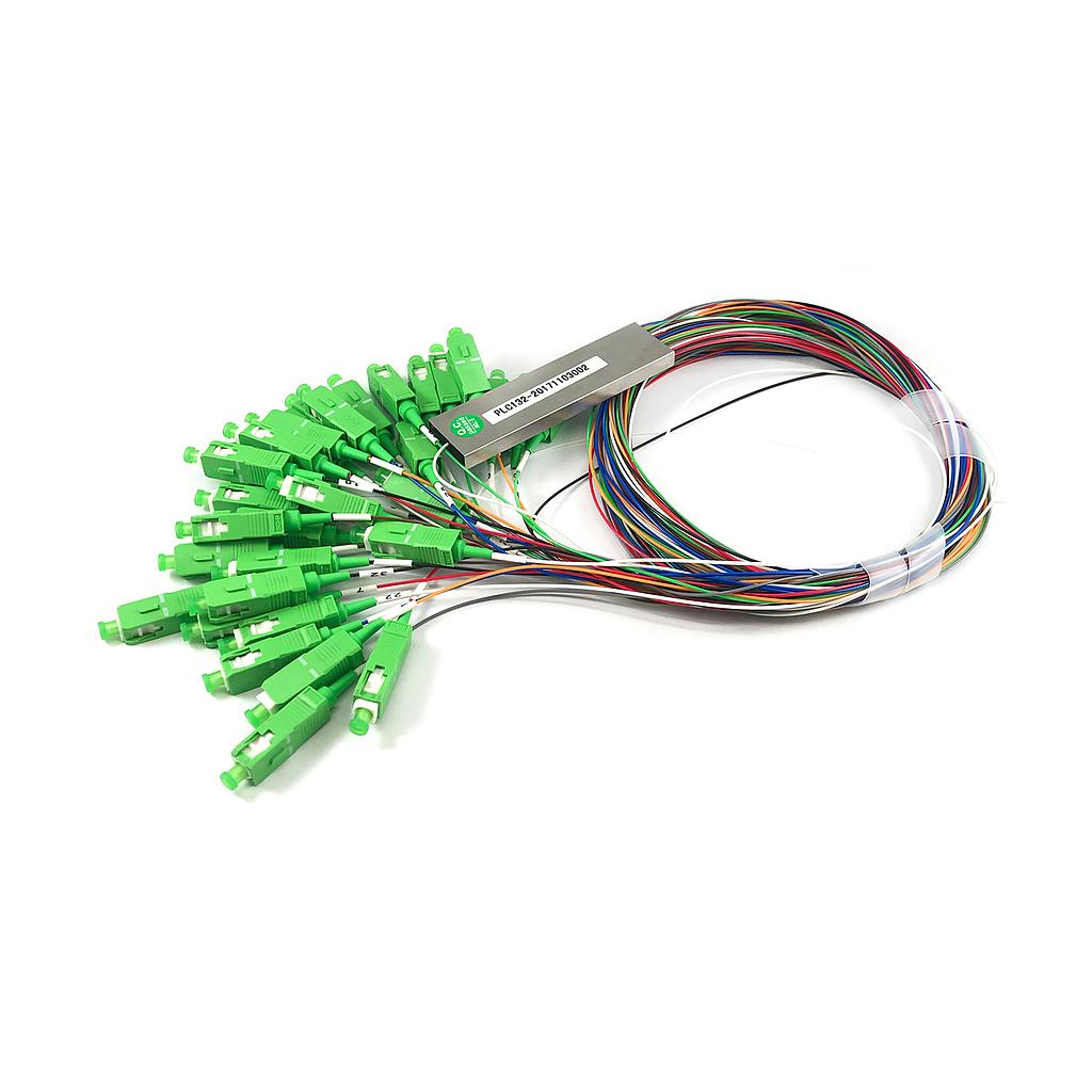 Splitter optico PLC-1x32 WDM conector SC/APC, marca Nextlink