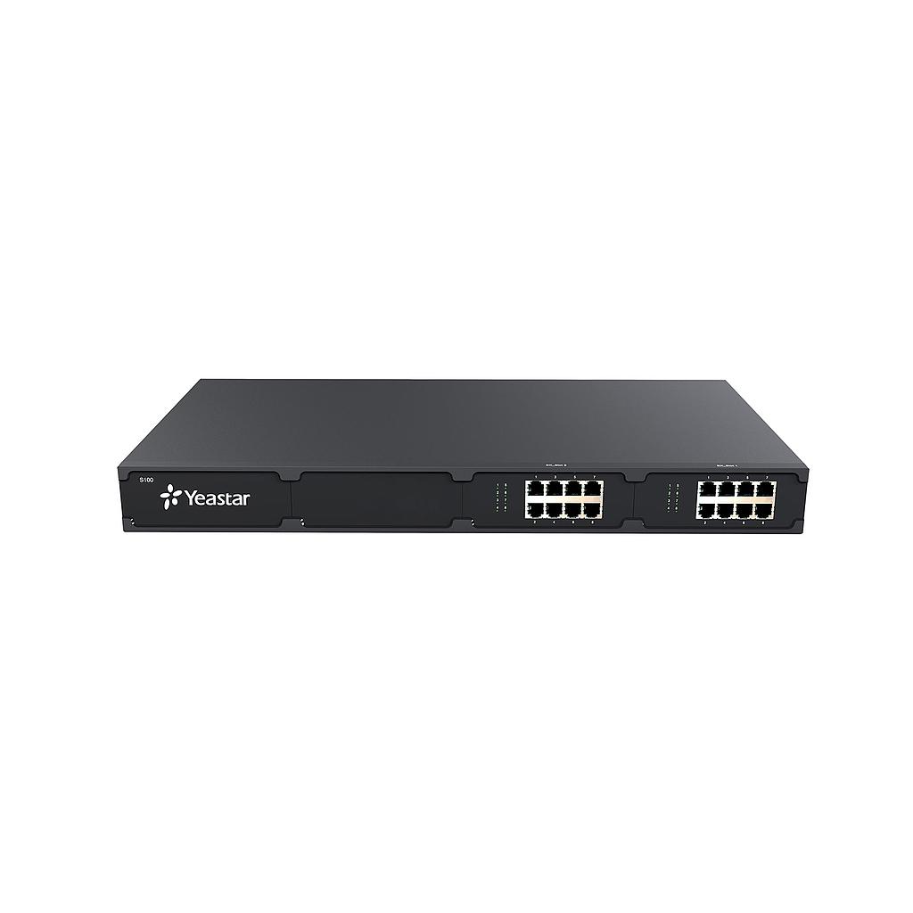 Pbx 100 usuarios, expandible, para montaje en rack, serie S, marca Yeastar