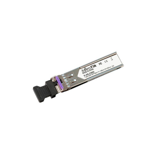 [S-4554LC80D] Par de módulos SFP, S-45LC80D, para 80km, conector LC-UPC, para fibra óptica monomodo, marca Mikrotik