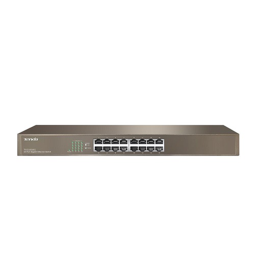 [TEG1016G] Switch TEG1016G, montaje en Rack, 16 puertos Gigabit, marca Tenda