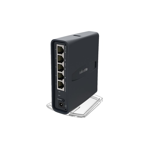 [RB952Ui-5ac2nD-TC] hAP ac lite TC, Router AP de 2.4 / 5GHz de doble concurrencia, 802.11ac, cinco puertos Ethernet, salida PoE en el puerto 5, USB para soporte 3G / 4G, case de torre universal, marca Mikrotik