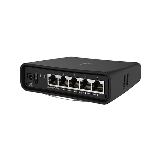 [RBD52G-5HacD2HnD-TC] Router hAP ac2 de 2.4 / 5GHz de doble concurrencia, 802.11a / b / g / n / ac, cinco puertos Gigabit Ethernet, USB para soporte 3G / 4G, caja de torre universal y soporte de cifrado de hardware Ipsec, marca Mikrotik