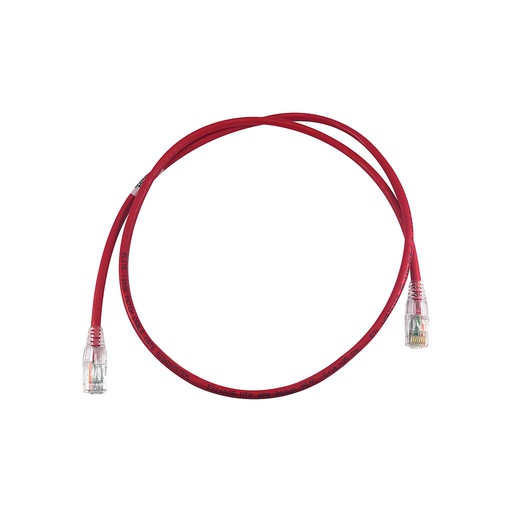 [OR-RDC603-02] Path Cord categoria 6, Diametro Reducido 28 AWG, de 3 pies color rojo, marca Ortronics.