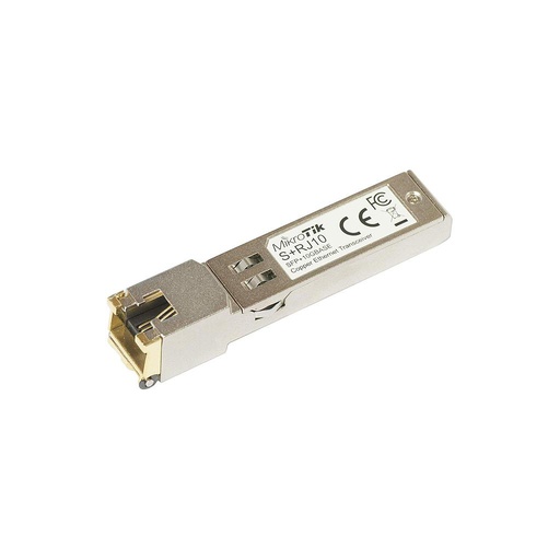 [S+RJ10] Módulo SFP S+RJ10 conector RJ-45 jack, 6 velocidades hasta 10 Gbps, 10/100/1000M/2.5G/5G/10G, conversión SFP a puerto eléctrico, marca Mikrotik