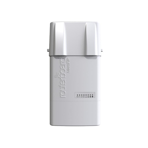 [RB912UAG-2HPnD-OUT] Radio BaseBox 2 AP / Backbone / CPE integrado de 2.4Ghz, conectores 2xRPSMA, ranura miniPCI-e, Gigabit Ethernet, marca Mikrotik