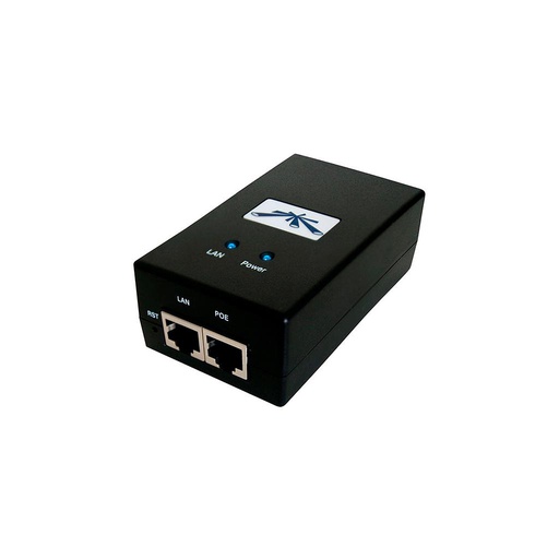 [POE-24-12W] Adaptador Poe, Output: 24Vdc/0.5 A, Input:100-240Vac/50-60Hz, marca Ubiquiti