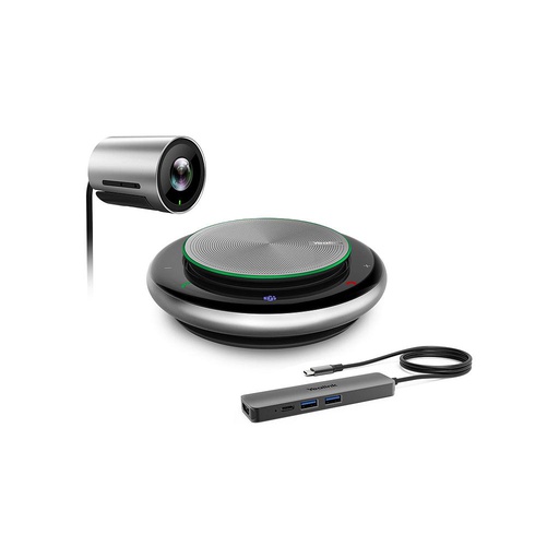 [UVC30-CP900] Sistema de video conferencia UVC30 incluye micrófono CP900, compatible con Teams, Zoom y Skype. Marca Yealink