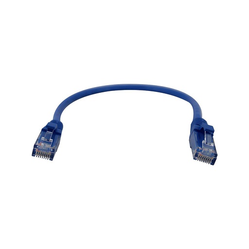 [OR-576-110-001] Path Cord Modular Categoria 6, de 1 pie color azul, Q-Series, marca Ortronics