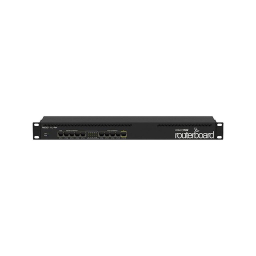 [RB2011IL-RM] Routerboard, 5 puertos gigabit, 5 puertos fast, licencia nivel 4 y montaje en rack, marca Mikrotik