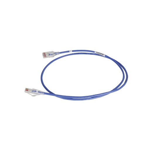 [OR-RDC607-06] Path Cord categoria 6, Diametro Reducido 28 AWG, de 7 pies color azul, marca Ortronics.
