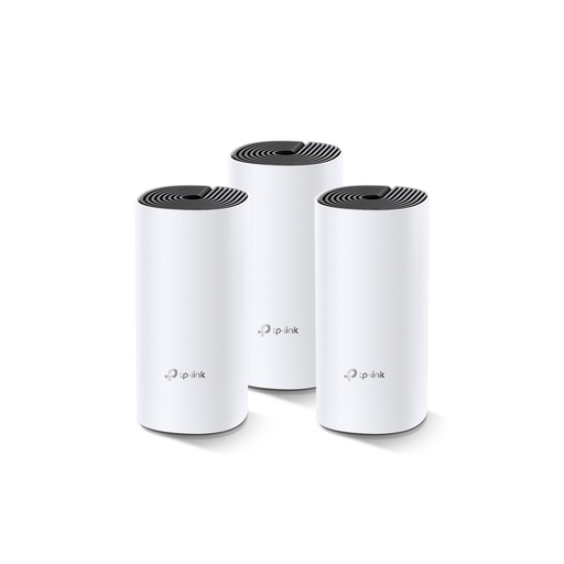 [Deco M4(3-Pack)] Sistema Wi-Fi en malla para todo el hogar AC1200, 300 Mbps a 2,4 GHz + 867 Mbps a 5 GHz, 2 antenas internas, 2 puertos Gigabit, marca TP-Link