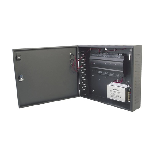 [inBio260 Pro Box] Acceso biométrico de dos puertas y cuatro vías / Paquete del panel de control con fuente de alimentación y Carcasa de metal, versión Pro, firmware Push. Marca ZKTeco