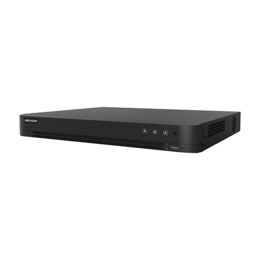 [IDS-7204HQHI-M1/S] Dvr Turbo 4 Canales, Distingue rostros y vehiculos con inteligencia artificial, resolución máxima 4 Mp lite, compatible con tecnologías TVI, AHD, CVI, salida HDMI, VGA, BNC, 1 slot para disco duro (No Incluido), marca Hikvision