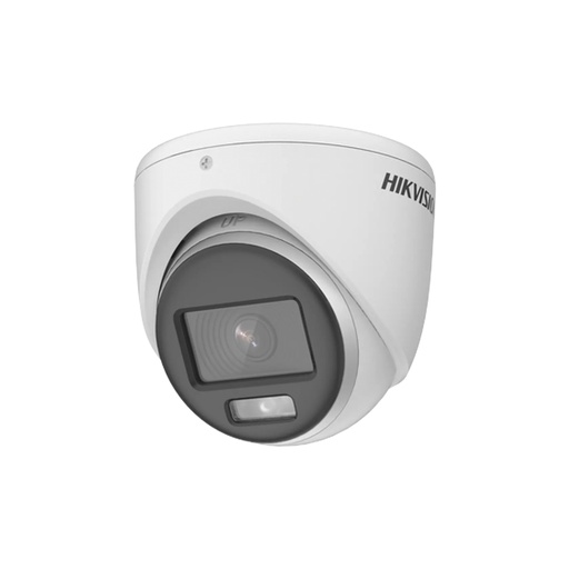 [DS-2CE70DF0T-MF] Cámara Turbo domo Color Vu lite, resolución 1080P, imagen a color 24/7, lente fijo, iluminación LED de 20 mts, 4 Hibrida, carcasa metalica. marca Hikvision