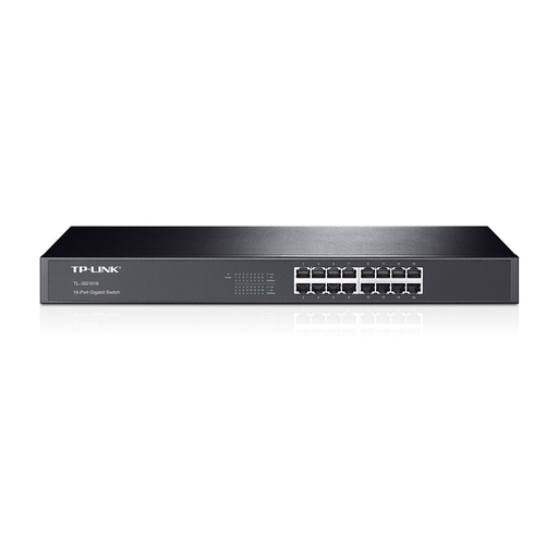 [TL-SG1016] Switch para rack de 16 puertos Gigabit Ethernet, no administrable, marca TP-Link