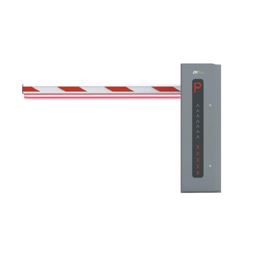 [ProBG3045R-LED] Barrera vehicular derecha SERVOMOTOR con brazo de 4.5 metros (BRAZO Iluminado incluido), marca ZKTeco