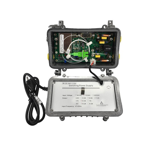 [GAFO-0010] Nodo óptico, AGC, 2 salidas, 860MHz, IC NXP, voltaje de operación 110V AC, marca Giganet