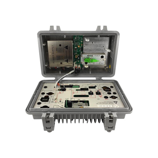 [GAFO-0014] Nodo óptico 860 MHz. Soporta módulo de retorno, 35 - 95V AC, marca Giganet