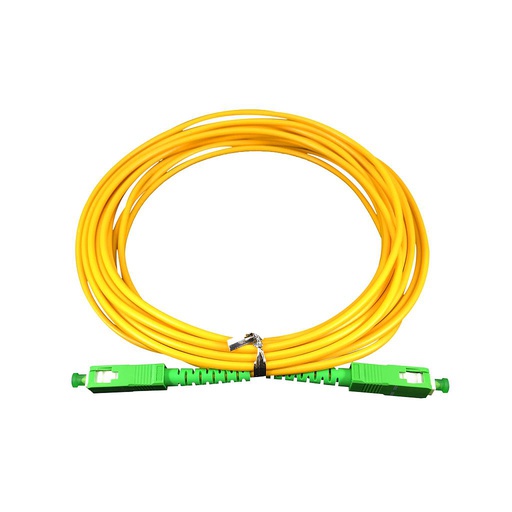 [GCF-0099] Patch cord fibra óptica SM SC/APC a SC/APC simplex 5mt 3mm, marca Nextlink