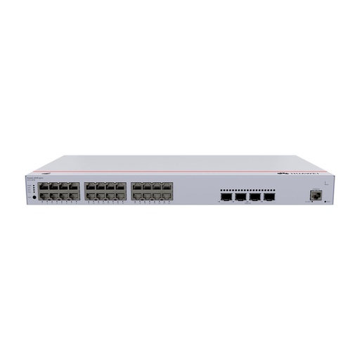 [S310-24P4X] Switch Gigabit Administrable PoE Capa 3 , 24 puertos 10/100/1000 Mbps (PoE) , 4 Puertos SFP+ Uplink , 400W , PoE Ininterrumpido , iStack , Administración Nube Gratis , marca Huawei